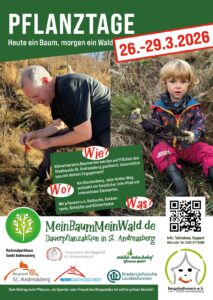 Plakat für die Baumpflanzaktion 26.-29.03.26 in St. Andreasberg